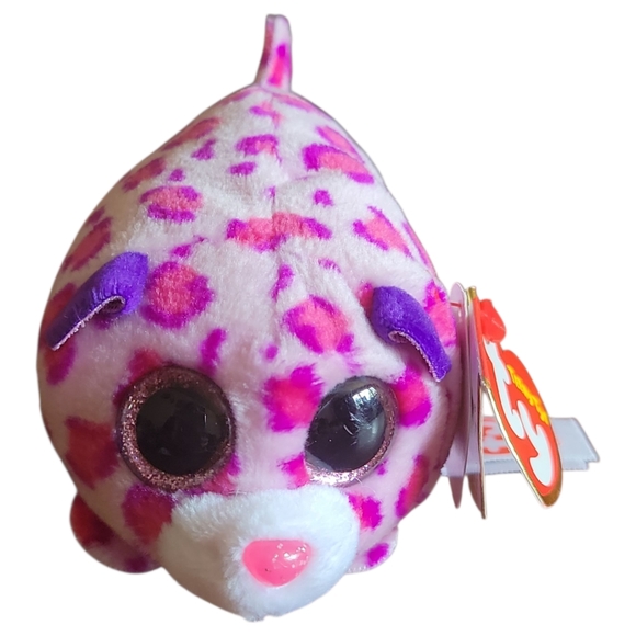 2016 Ty Beanie Boos Teeny Olivia Leopard Stackable Plush Stuffed Animal Toy 4" - Picture 1 of 8